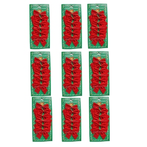 54 kleine Schleifen rot Weihnachten Weihnachtsschleifen Schleife Christbaum 7,5cm
